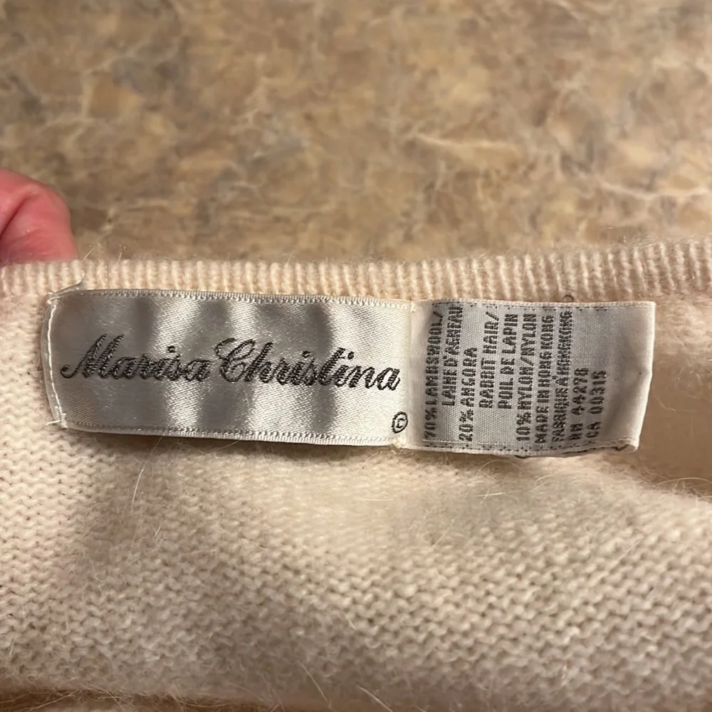 Vintage Marisa Christina Lambswool angora blend sweater